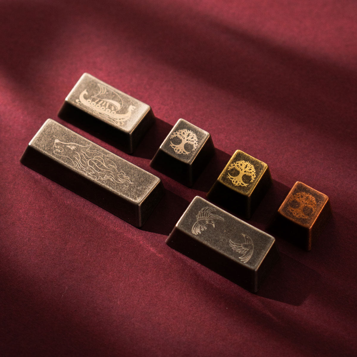 Awekeys Viking Antiques Full Metal Keycaps Set