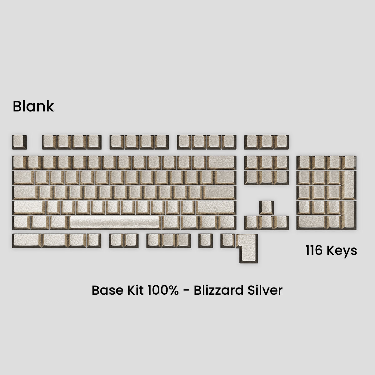 Awekeys Wild Ice Full Metal Keycaps Set