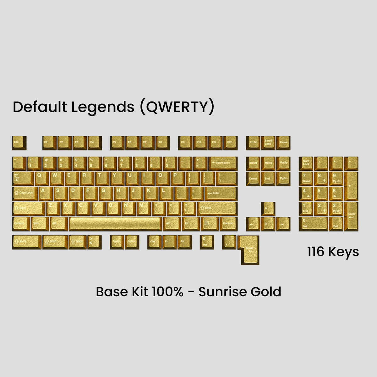 Awekeys Wild Ice Full Metal Keycaps Set