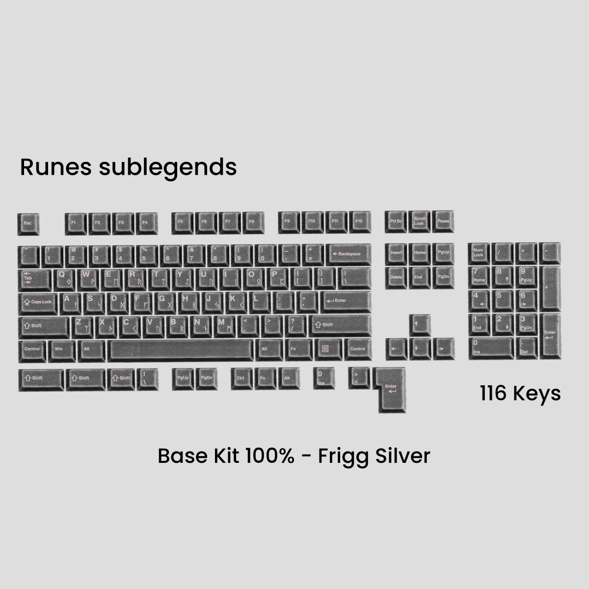 Awekeys Viking Antiques Full Metal Keycaps Set