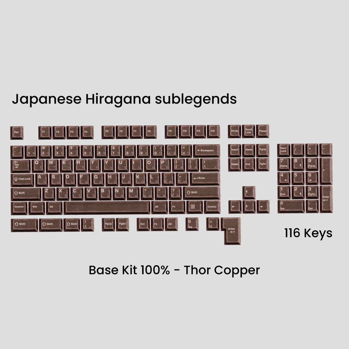 Awekeys Viking Antiques Full Metal Keycaps Set - Base Kit