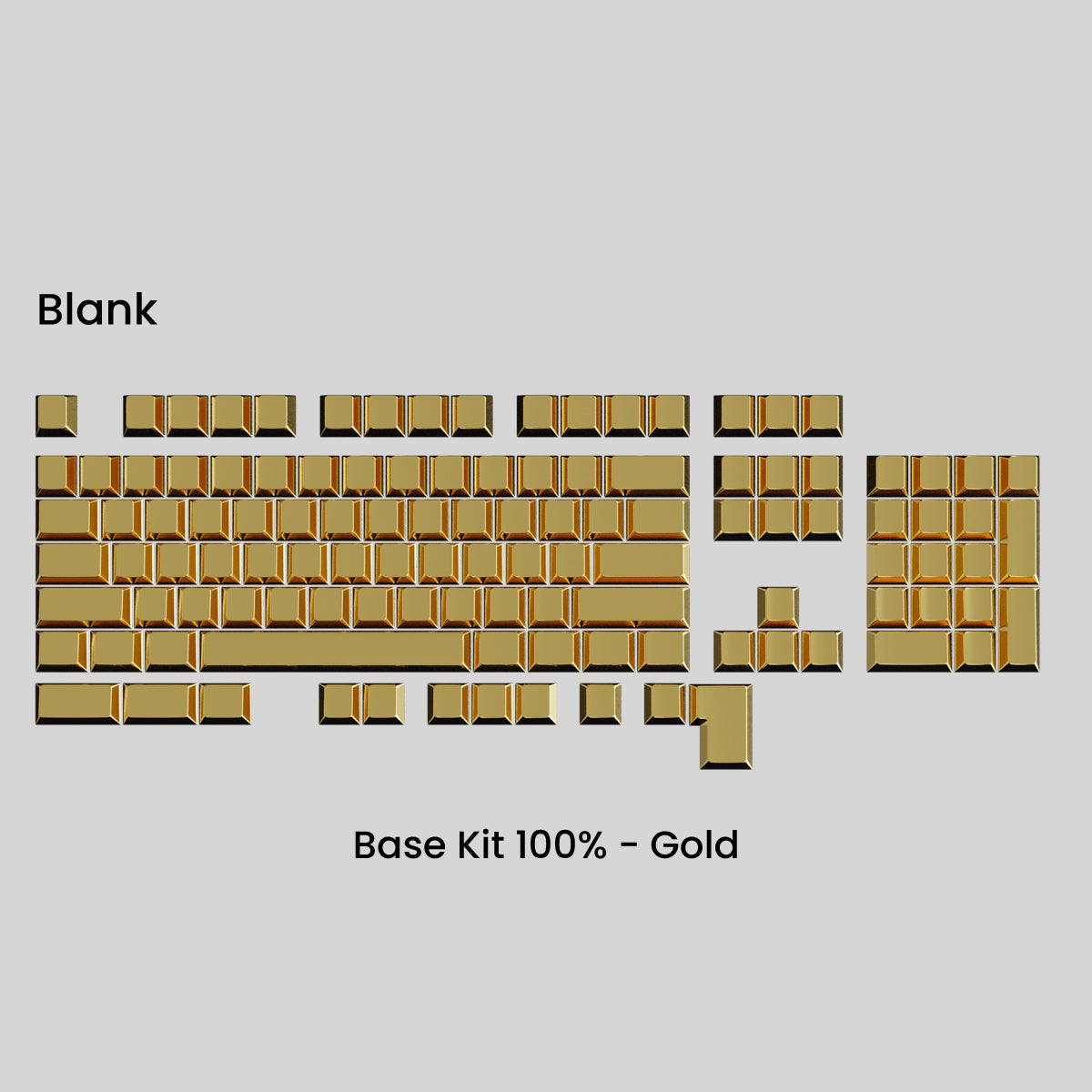 Full Metal Keycap Set: Basekit 60%-80%(TKL)-100%