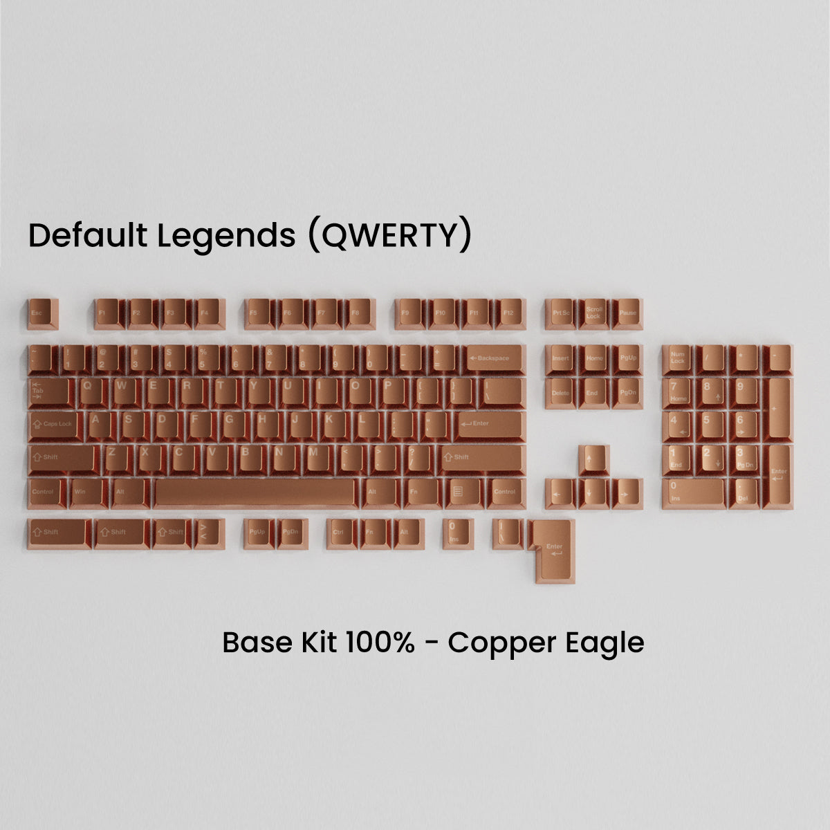 Full Metal Keycap Set: Basekit 60%-80%(TKL)-100%