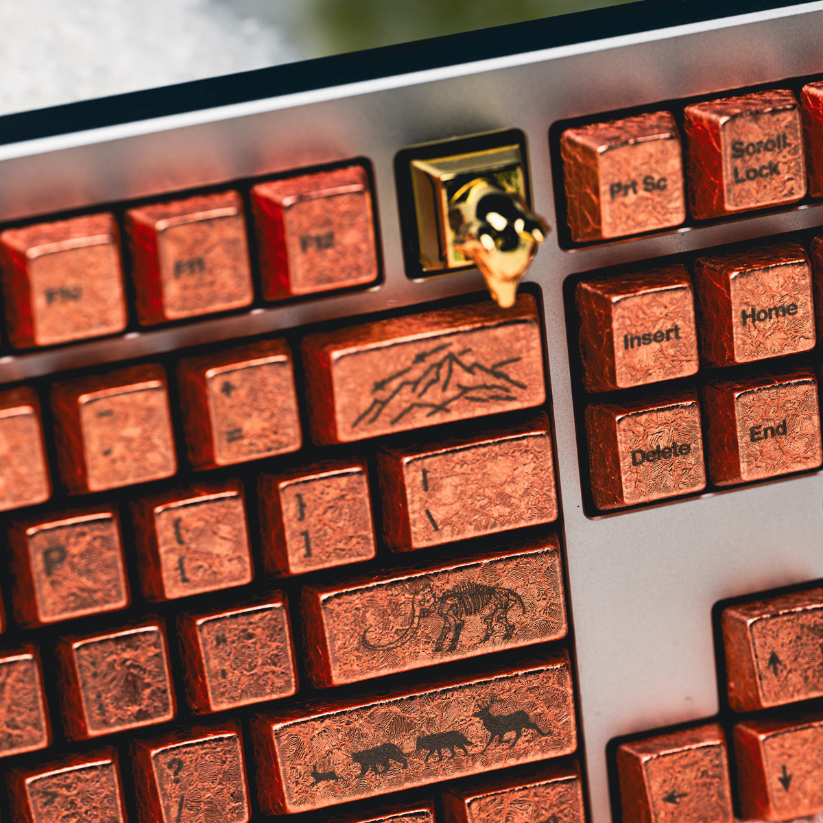 Awekeys Wild Ice Full Metal Keycaps Set