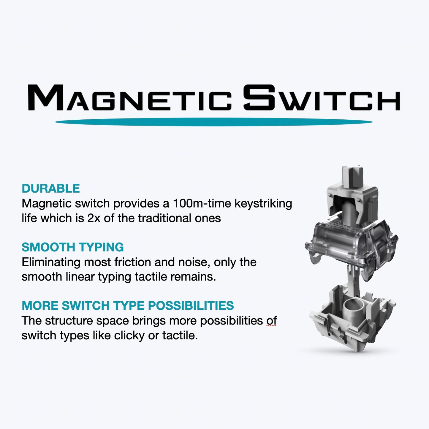 Touch 80HE TKL Tenkeyless Distance Adjustable Magnetic Switch Hall Effect Gaming Keyboard Barebone Kit