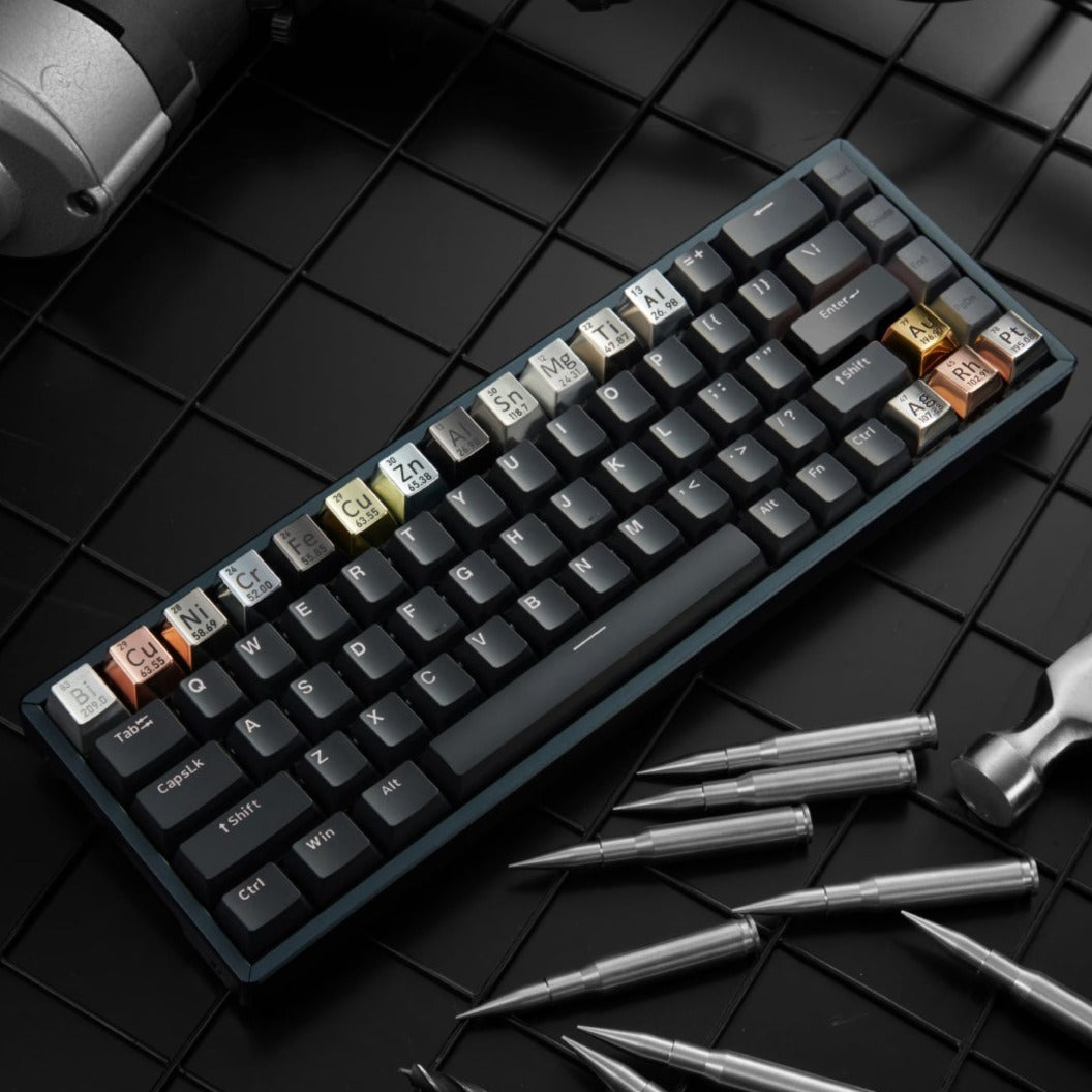Periodic Table Metal Keycaps 16pcs