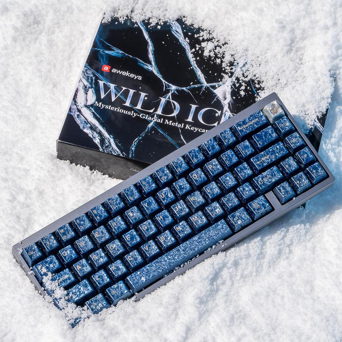 Awekeys Wild Ice Blue キーキャップ Awekeys Wild Ice Full Metal Keycaps Set