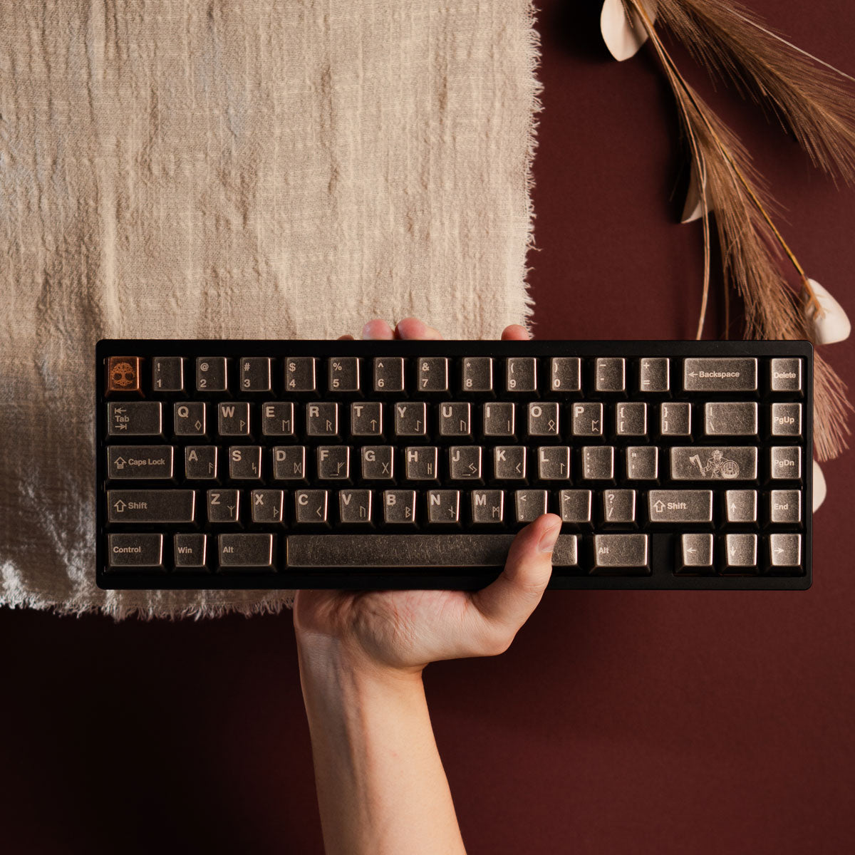 Awekeys Viking Antiques Full Metal Keycaps Set