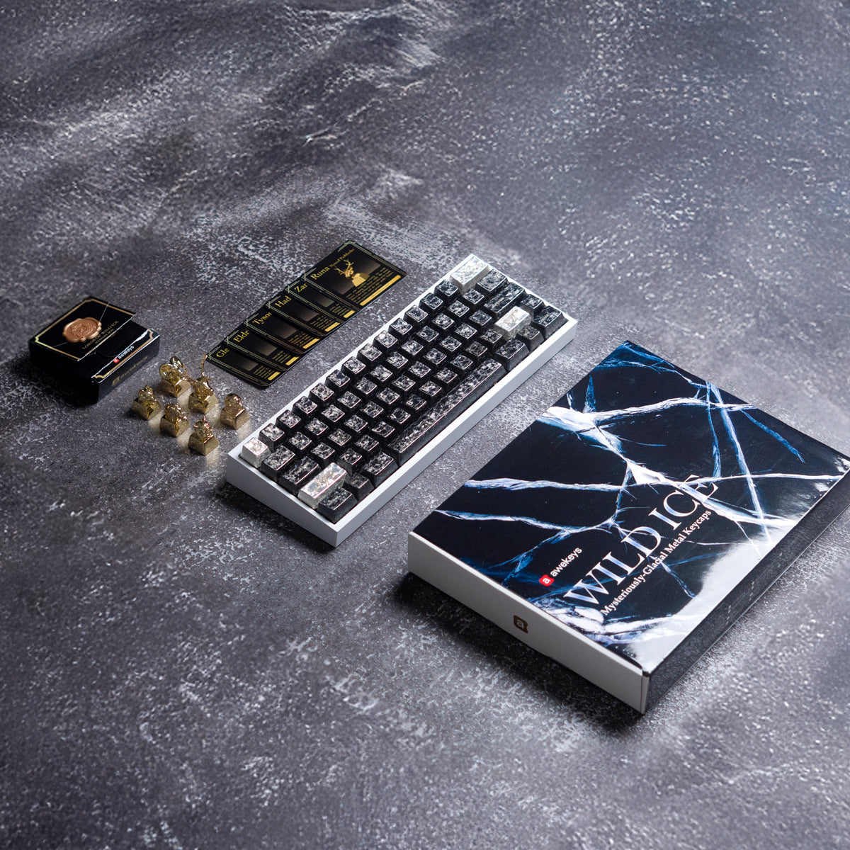 Awekeys Wild Ice Full Metal Keycaps Set
