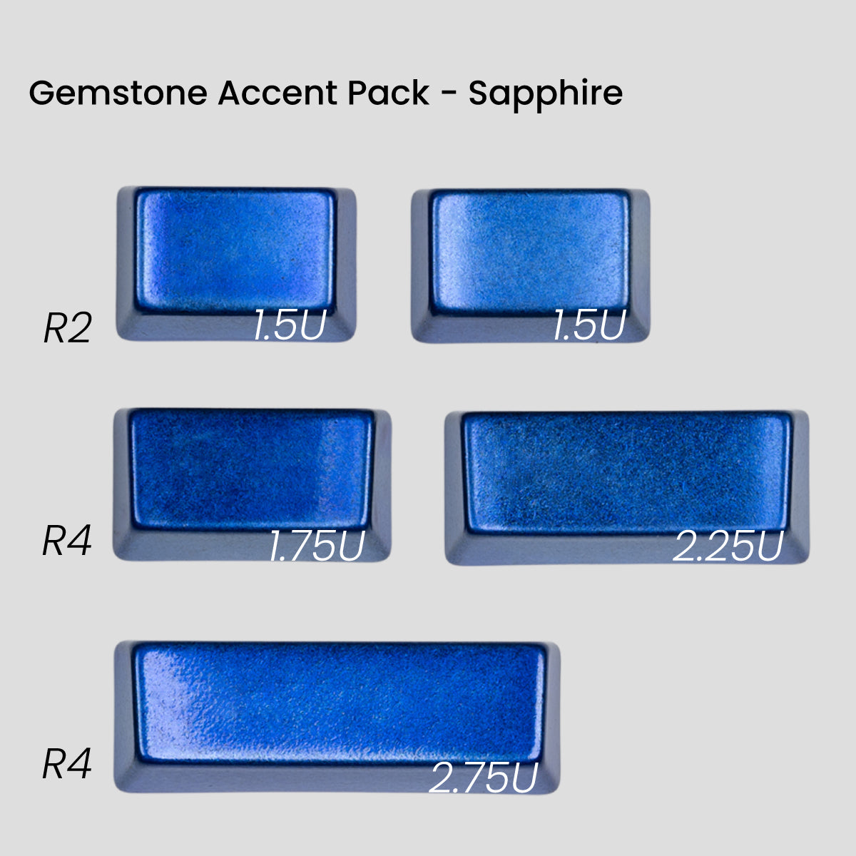 Awekeys Viking Antiques Full Metal Keycaps Set - Gemstone Accent Pack