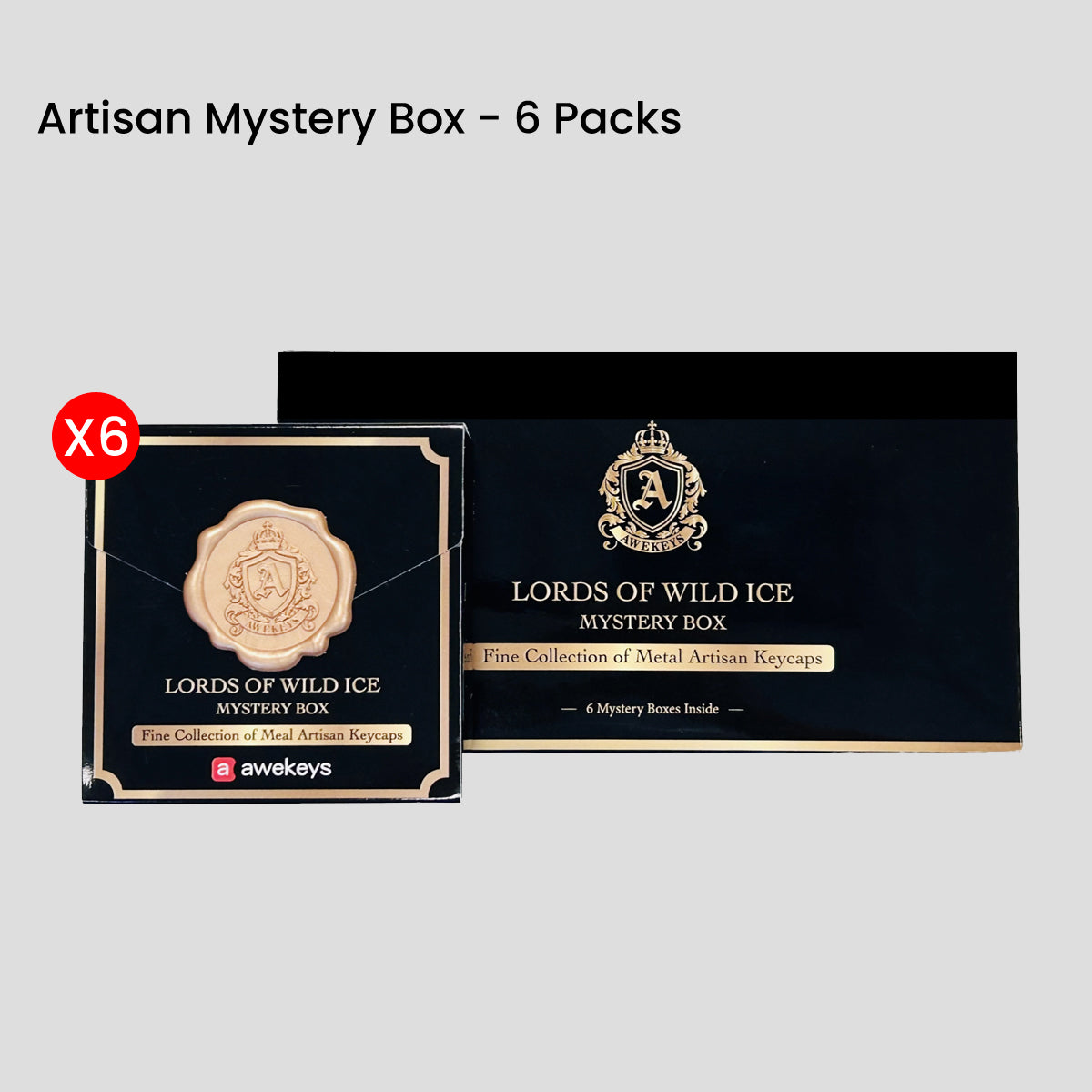 Awekeys Wild Ice Full Metal Keycaps Set