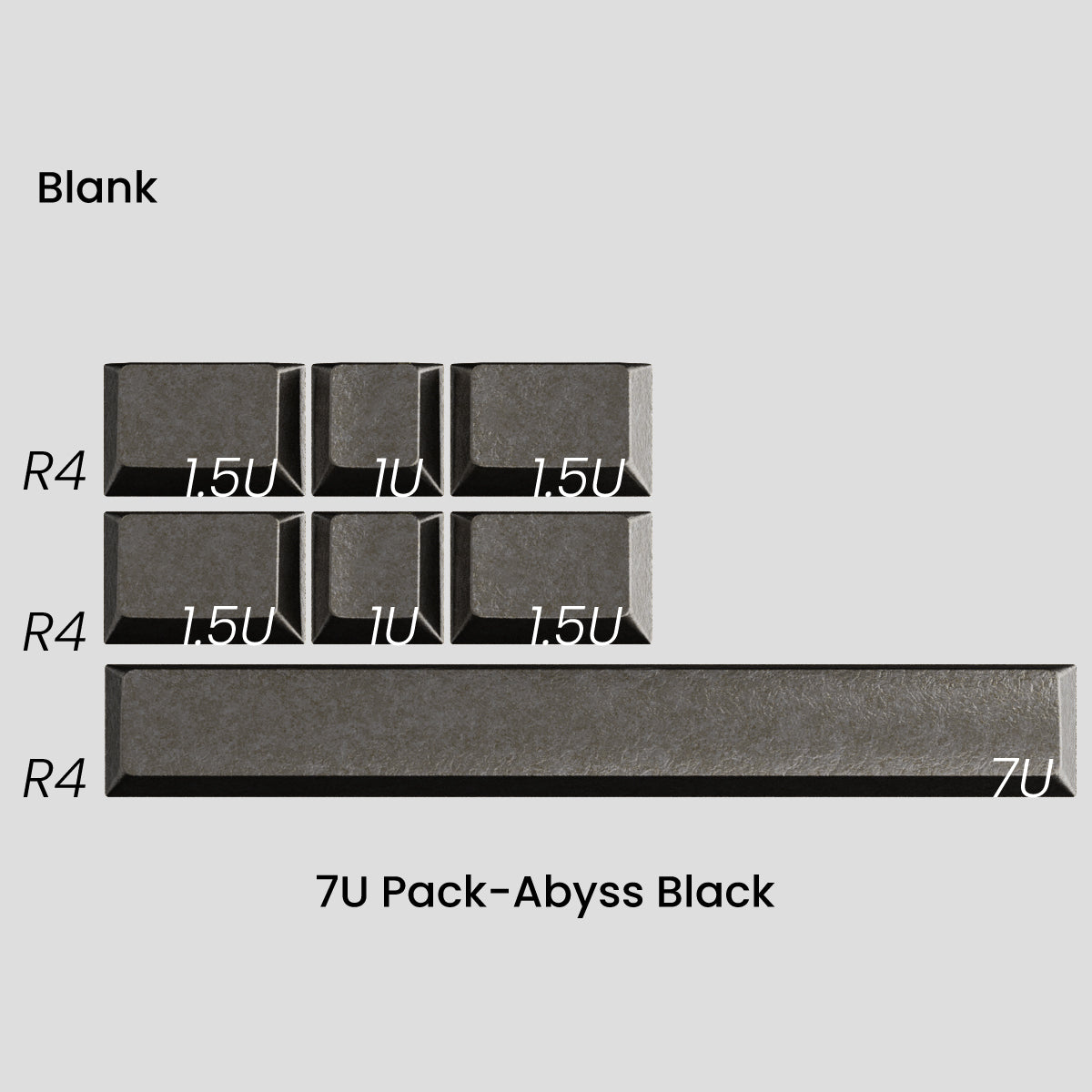 Awekeys Wild Ice Full Metal Keycaps Set