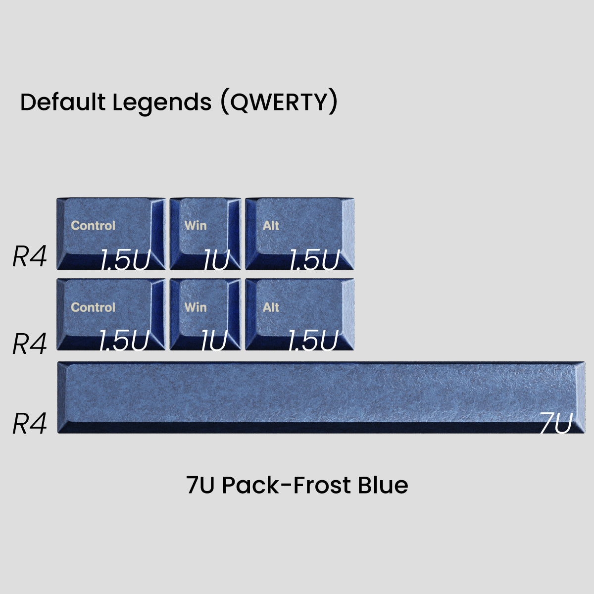 Awekeys Wild Ice Full Metal Keycaps Set