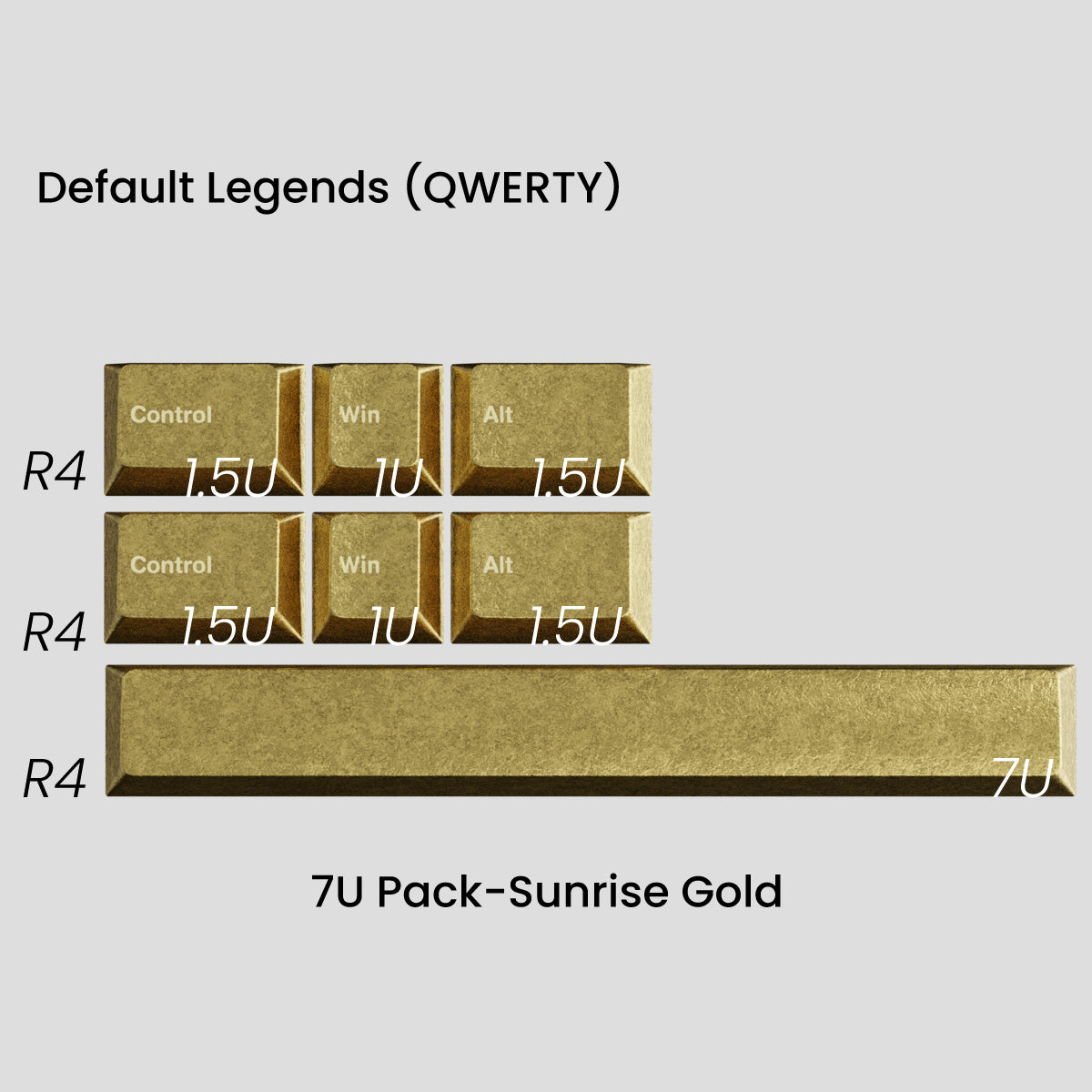 Awekeys Wild Ice Full Metal Keycaps Set