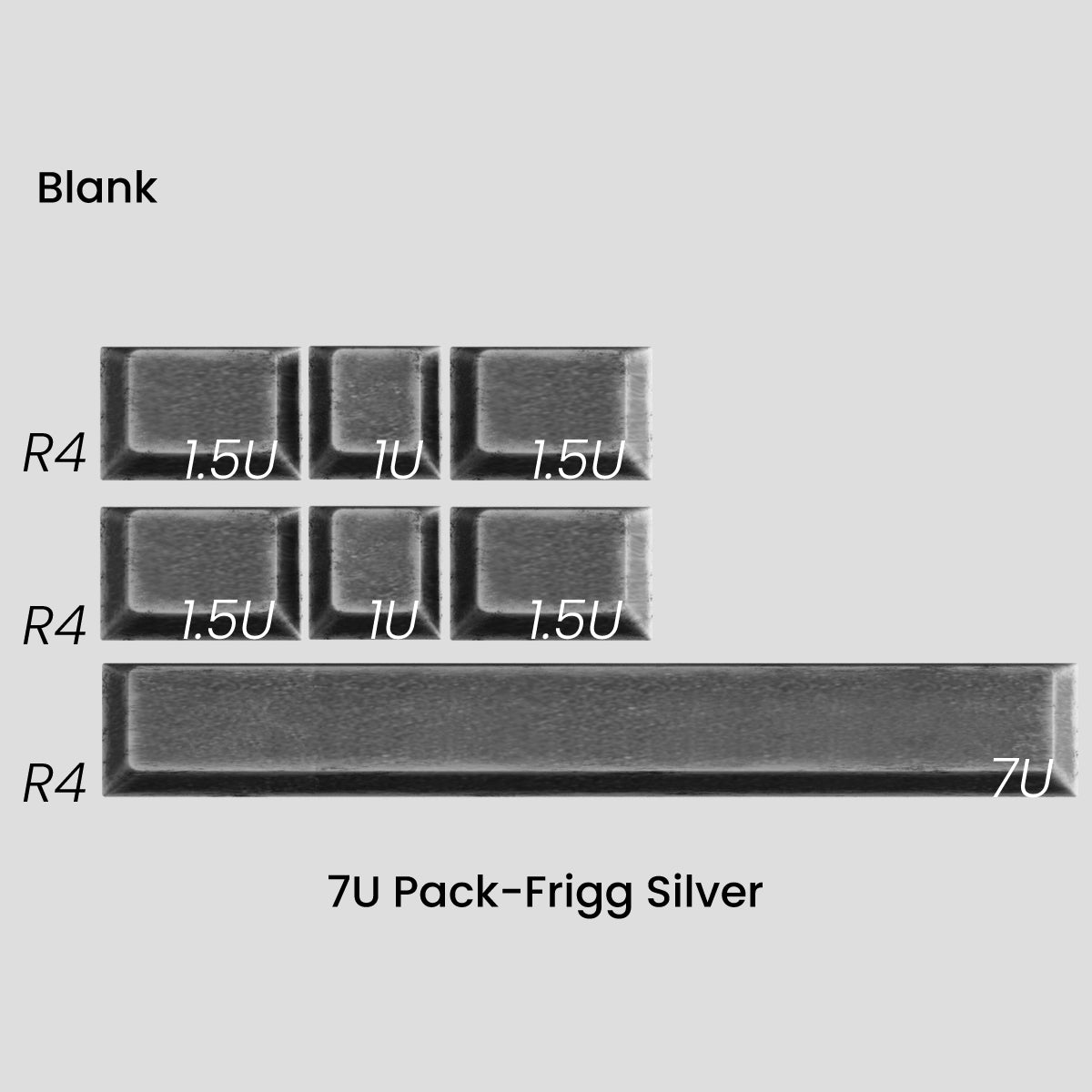 Awekeys Viking Antiques Full Metal Keycaps Set - 7U Pack