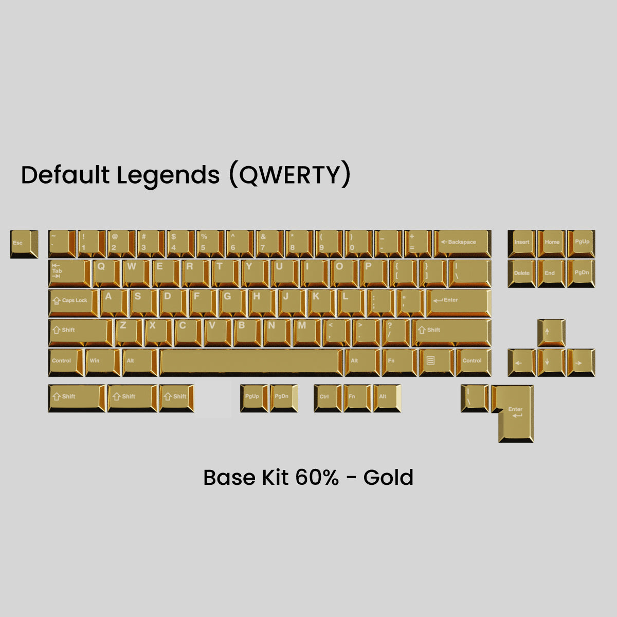 Full Metal Keycap Set: Basekit 60%-80%(TKL)-100%