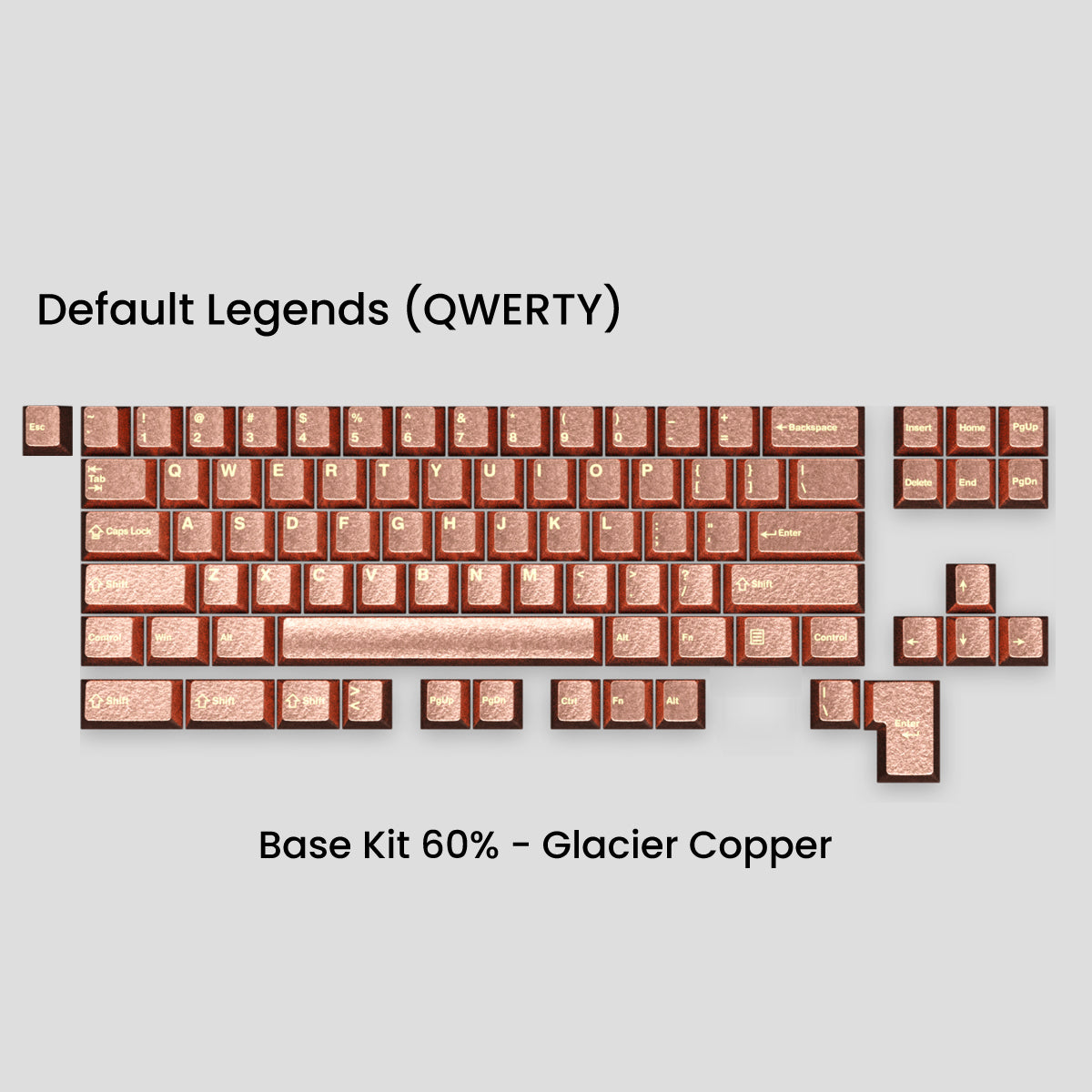 Awekeys Wild Ice Full Metal Keycaps Set