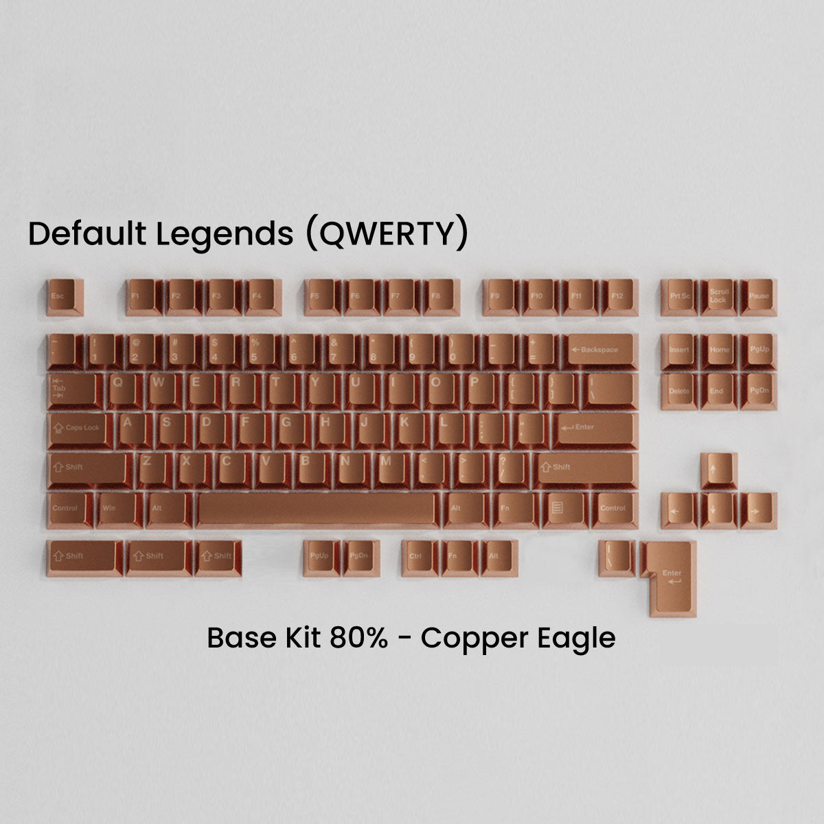 Full Metal Keycap Set: Basekit 60%-80%(TKL)-100%