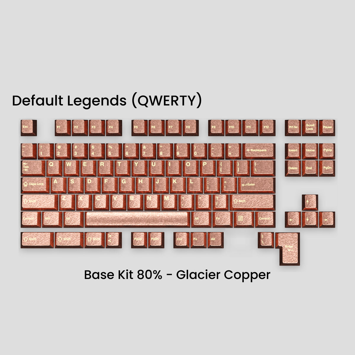 Awekeys Wild Ice Full Metal Keycaps Set