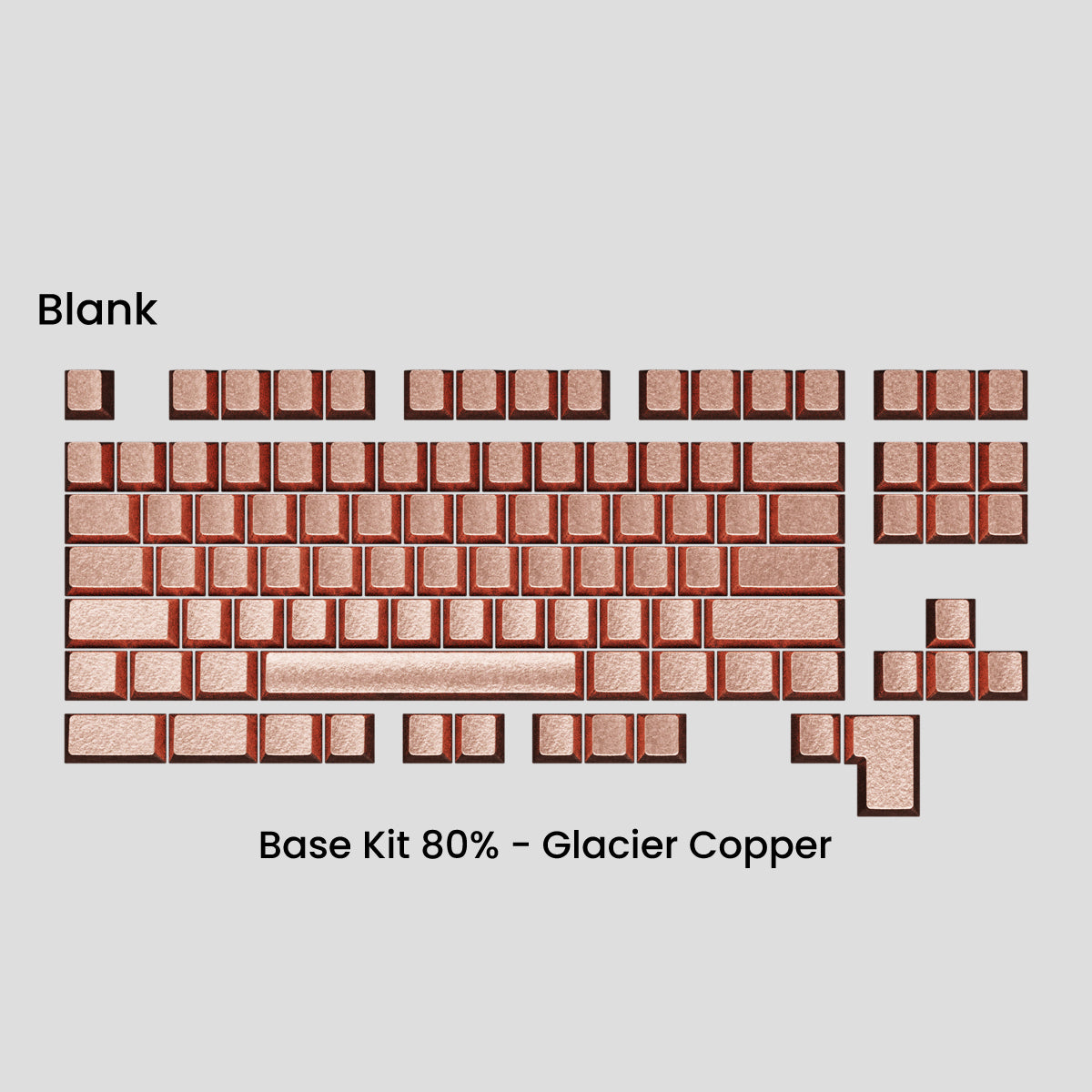 Awekeys Wild Ice Full Metal Keycaps Set