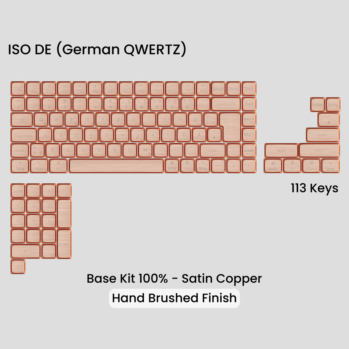 Awekeys Air Low-Profile Metal Keycaps