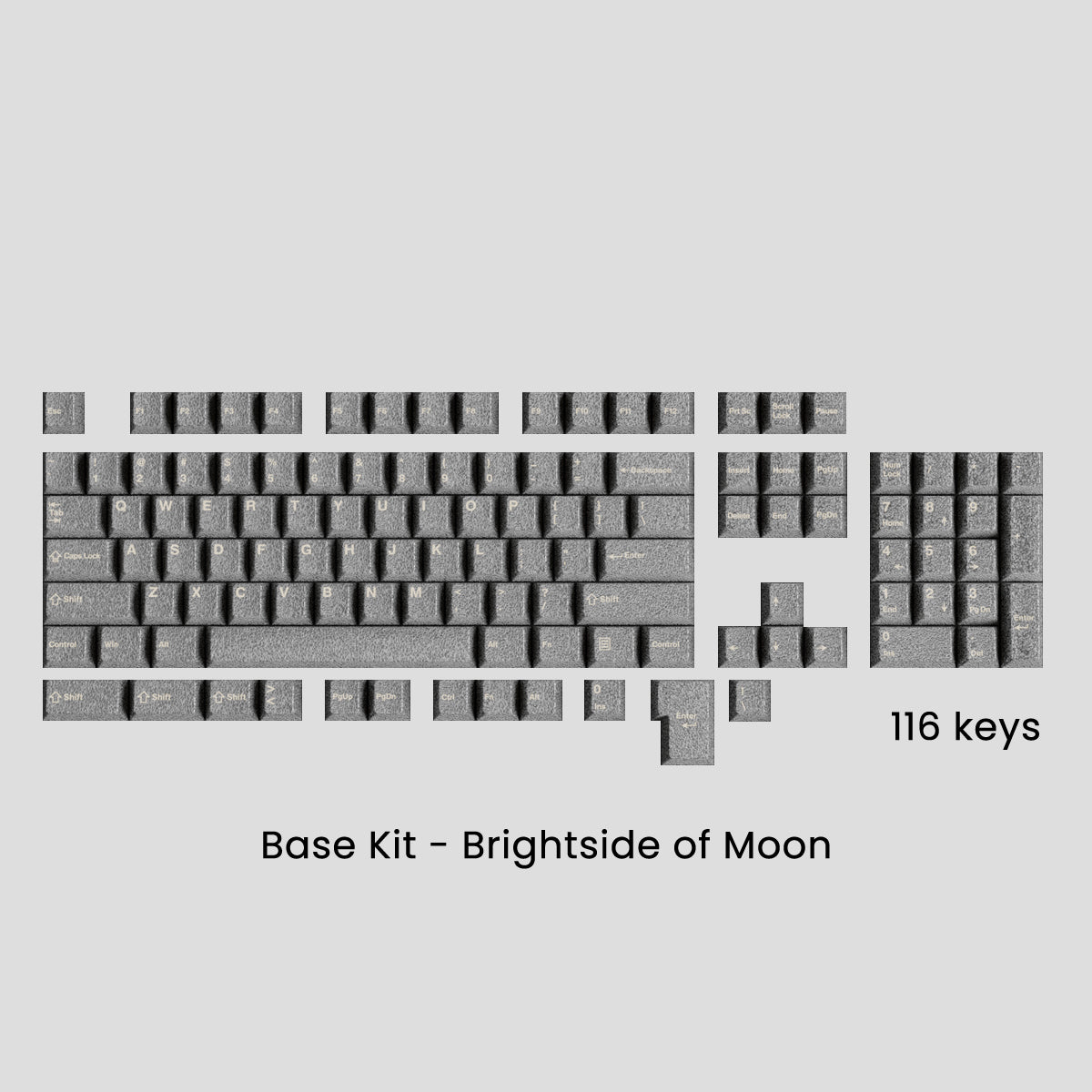 Full Metal Keycaps Set - Moon Landing