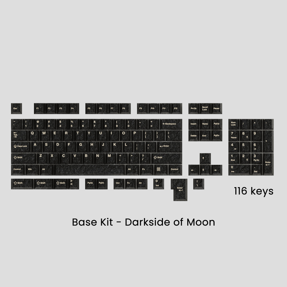 Full Metal Keycaps Set - Moon Landing