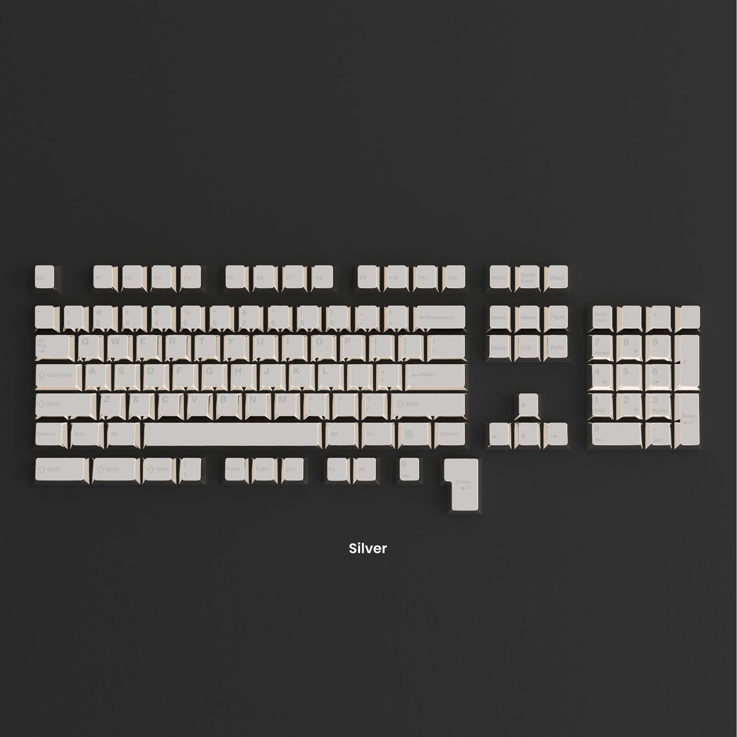 Full Metal Keycap Set Special Edition (Gold/Silver/Titanium/Copper Eagle/Satin Gold/Satin Silver)
