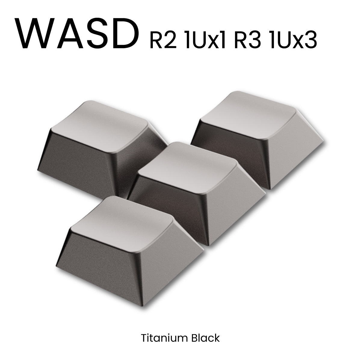 Awekeys Full Metal Keycaps Mini Set (4 PCS)