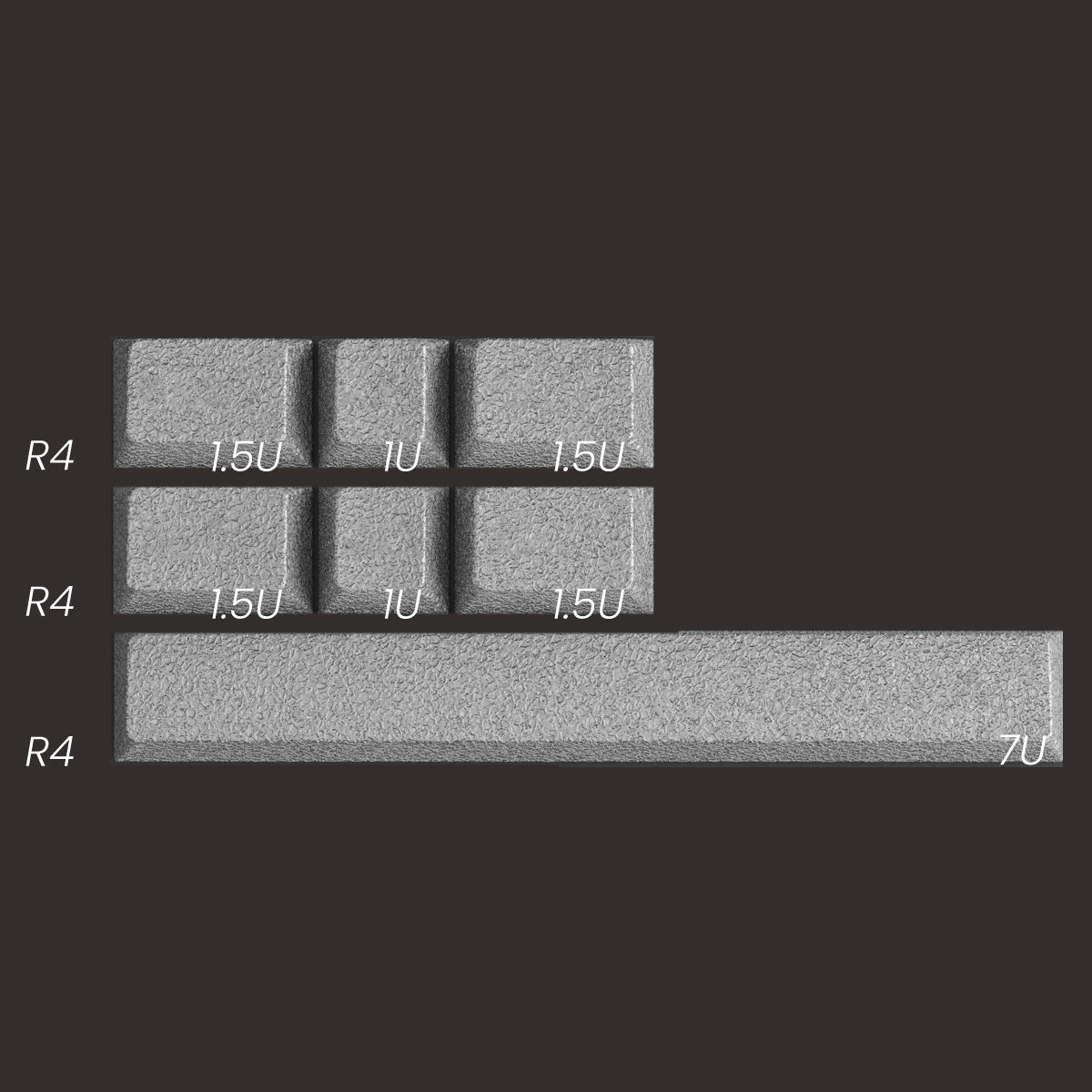 Full Metal Keycaps Set - Moon Landing