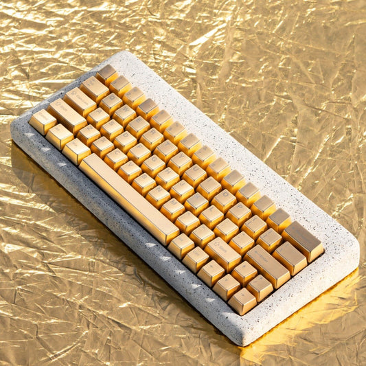 The Golden Standard: Why Satin Gold Metal Keycaps Define 2026 Executive Desk Setups