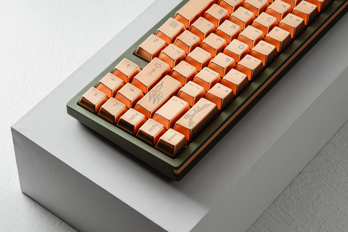 Pure Copper Keycaps Description