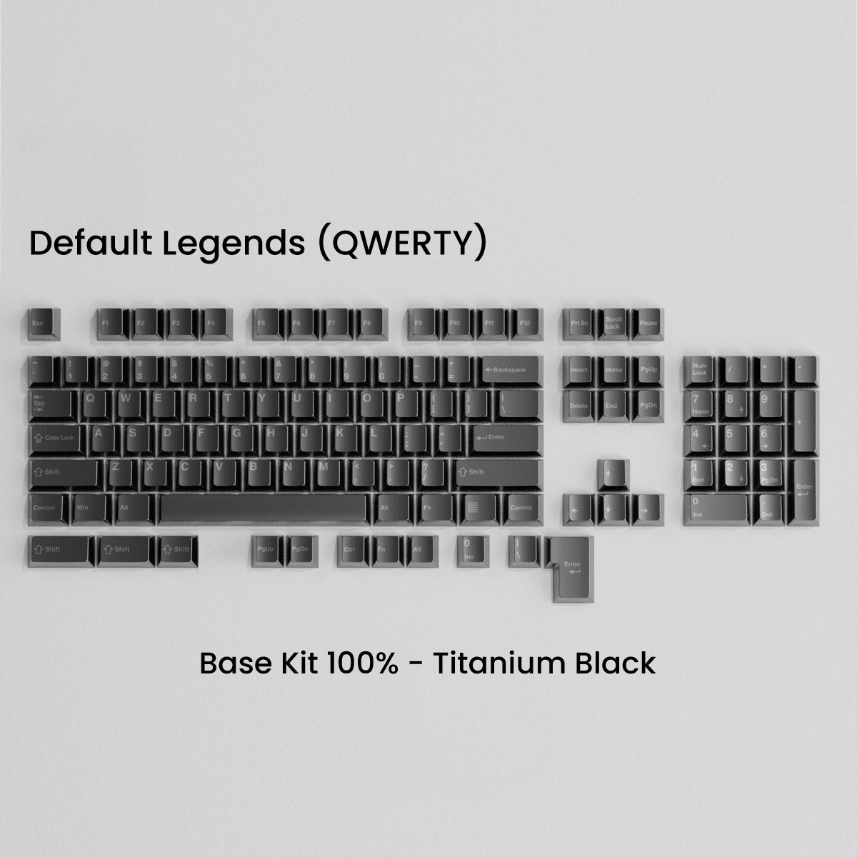 Full Metal Keycap Set: Basekit 60%-80%(TKL)-100%