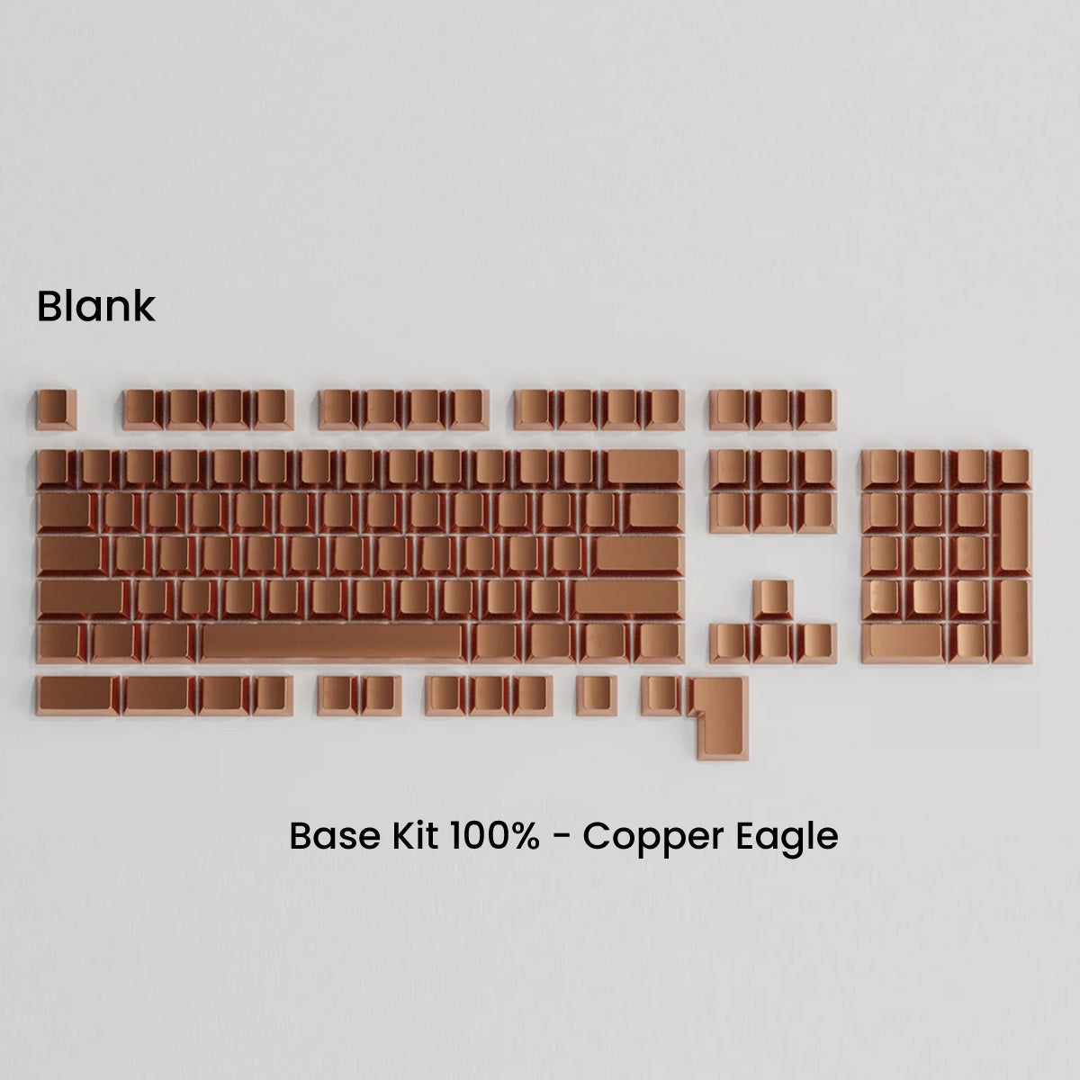 Full Metal Keycap Set: Basekit 60%-80%(TKL)-100%