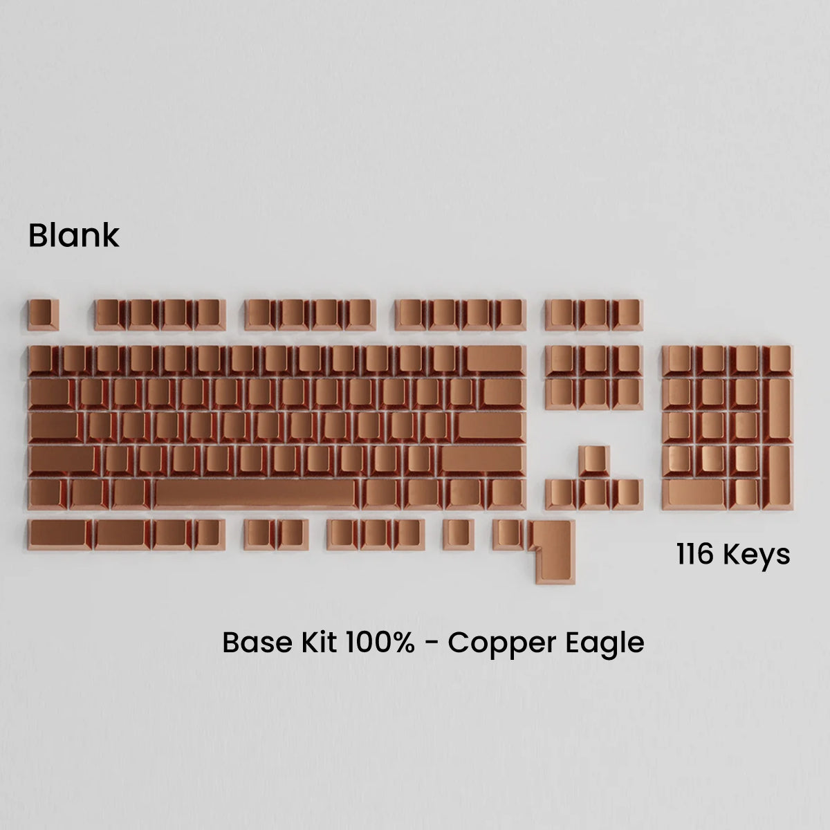 Full Metal Keycap Set: Basekit 60%-80%(TKL)-100%