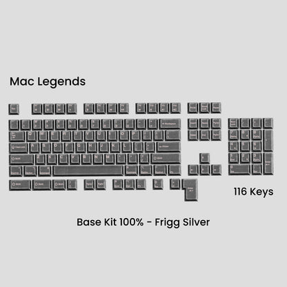 Full Metal Keycaps Set For Mac 116 Keys