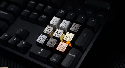 Periodic Table Metal Keycaps