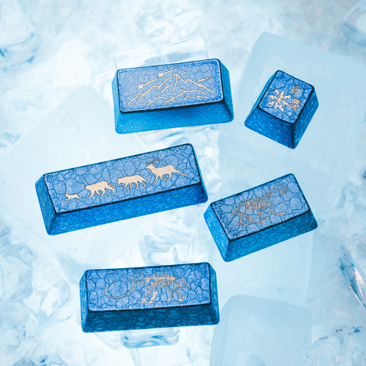 Awekeys Wild Ice Full Metal Keycaps Set - Novelties Pack