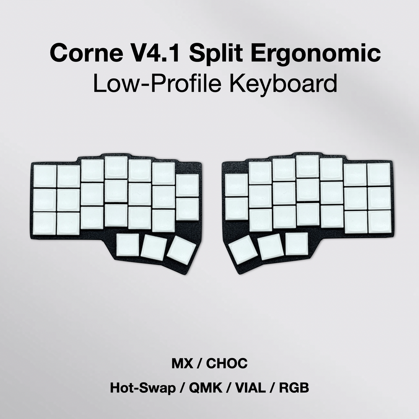 Awekeys Corne V4.1 LP MX/CHOC Split Ergonomic Low Profile Keyboard