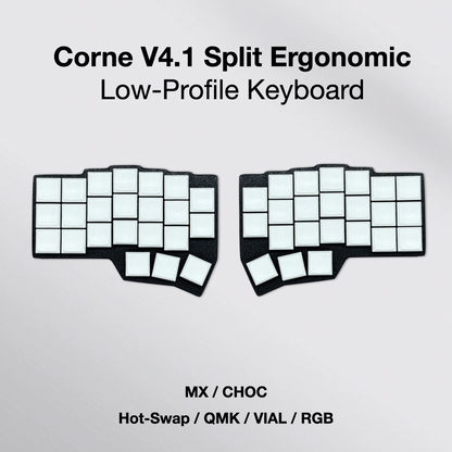 Awekeys Corne V4.1 LP MX/CHOC Split Ergonomic Low Profile Keyboard