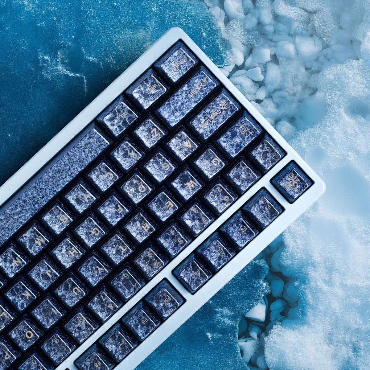 Awekeys Wild Ice Full Metal Keycaps Set