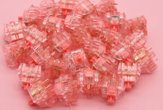 KTT STRAWBERRY LINEAR SWITCH HAND LUBED EDITION (10PCS)