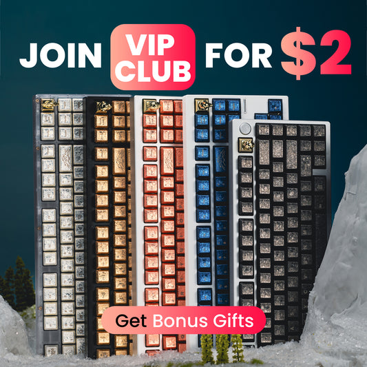 Wild Ice Full Metal Keycap Set VIP Club Membership