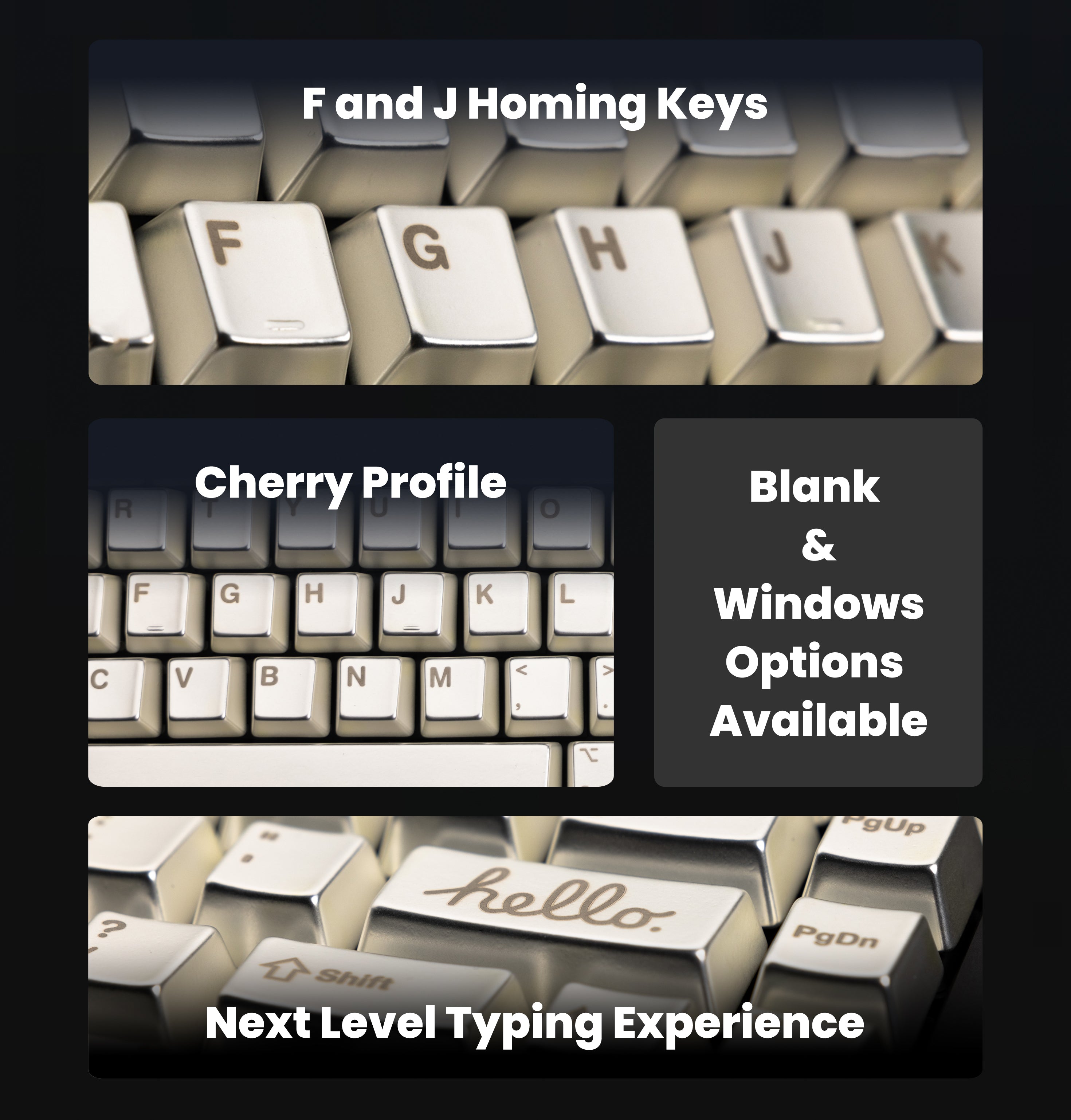 Full Metal Keycap Set Hello Silver – Awekeys