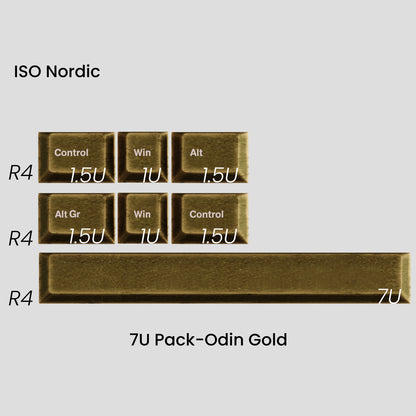 Awekeys Viking Antiques Full Metal Keycaps Set - 7U Pack
