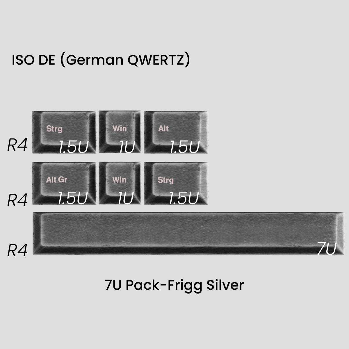 Awekeys Viking Antiques Full Metal Keycaps Set - 7U Pack