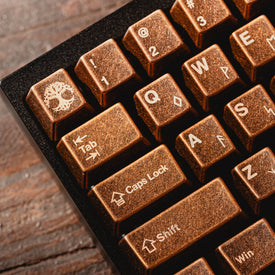 Gold computer Keyboard, gold mechanical keyboard for gaming – Awekeys