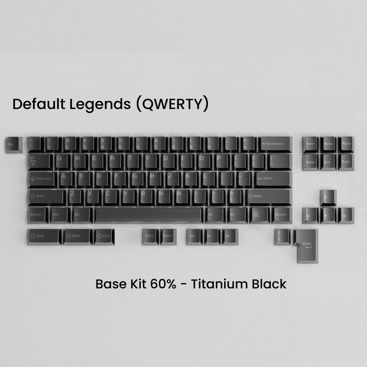 Full Metal Keycap Set: Basekit 60%-80%(TKL)-100%