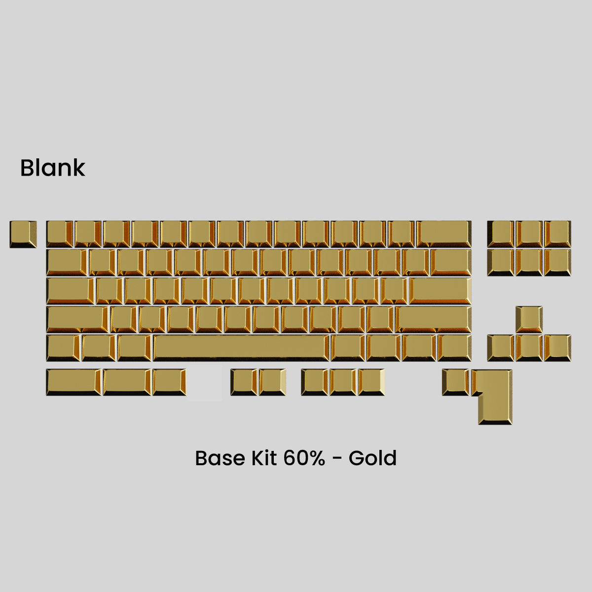 Full Metal Keycap Set: Basekit 60%-80%(TKL)-100%