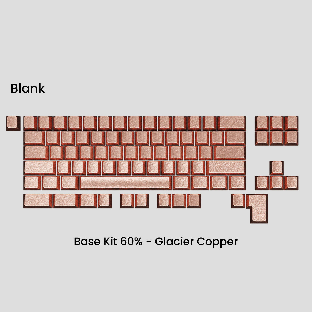 Awekeys Wild Ice Full Metal Keycaps Set - Base Kit